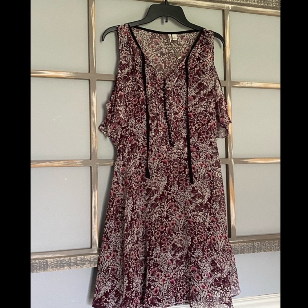 Lauren Conrad Off-Shoulder Floral Dress